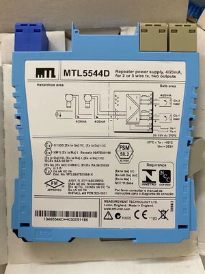 MTL5544D Zasilanie wielokrotnika MTL Instrumenty 4/20ma dla dwóch lub trzech nadajników drutu Dwie wyjścia