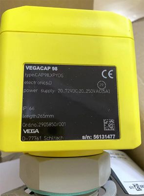 CAP98.XPYDS VEGA Regulacja miernika poziomu Bezpłatna pojemnościowa sonda prętowa do wykrywania poziomu