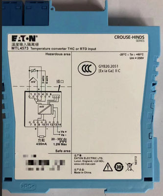 MTL4573 MTL Instrumenty Konwerter temperatury THC RTD Wpis Liczba kanałów Jeden