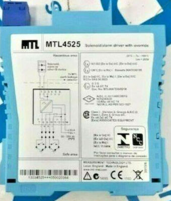 MTL4525 MTL Instruments Solenoid Alarm Driver MTL4500 MTL5500 seria