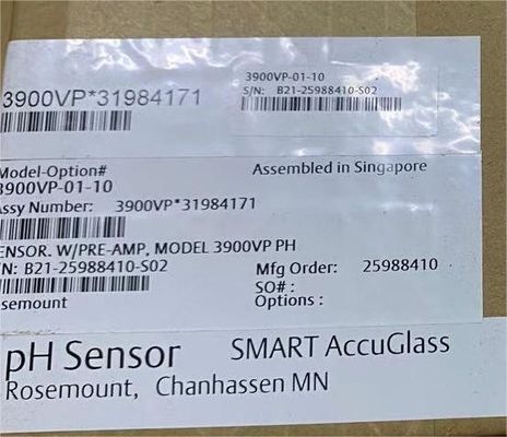 3900VP-01-10 3900 Emerson Rosemount PH ORP Sensor ogólnego przeznaczenia
