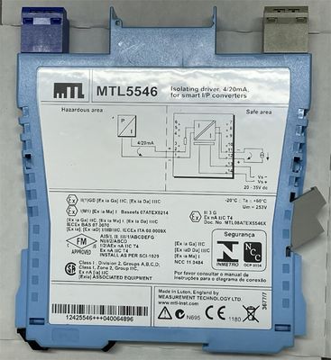 MTL5546 MTL Kierowca izolacyjny dla pozycjonatorów zaworów HART® o mocy 420mA z wykrywaniem usterek linii