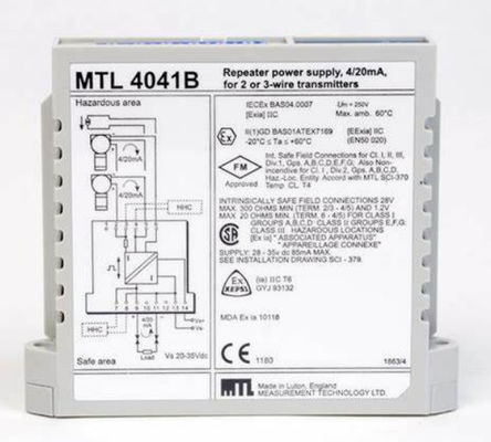 MTL4041B MTL Instrumenty Powtarzacz Zasilanie Numer kanałów Jeden