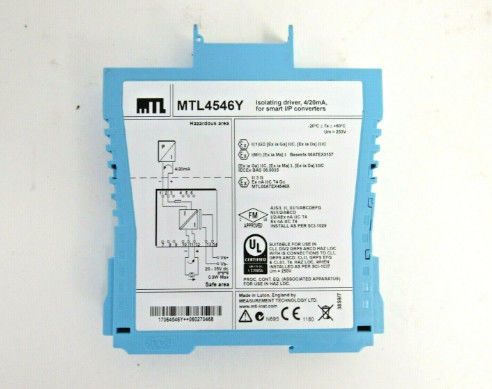 MTL4546Y MTL Instrumenty izolujące kierowcę dla pozycjonatorów zaworów HART o mocy 4 ̊20 mA z wykrywaniem usterek linii