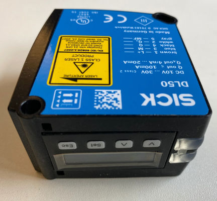 SICK DL50-P1123 Laserowe czujniki odległości: Dx50 36,1 mm x 62,7 mm x 57,7 mm dla przemysłu