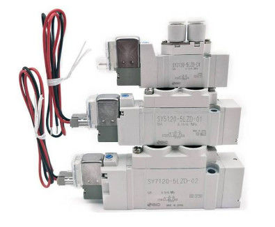 SMC SY5120-5G-01 Zawór, Sol, SY5000 SOL/WALVE, RUBBER SEAL Nominalne napięcie 24 VDC