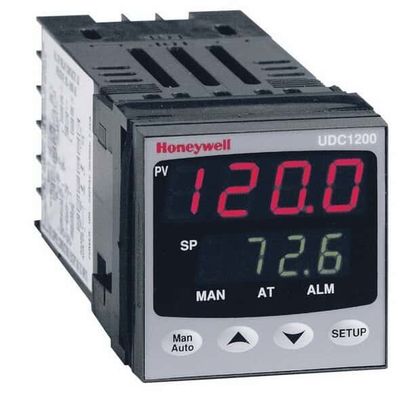 Honeywell DC120L-1-0-0-0-1-0-0-0 Kontroler granicy temperatury, uniwersalny wpis, 1/16-DIN, wyjście przekaźnika