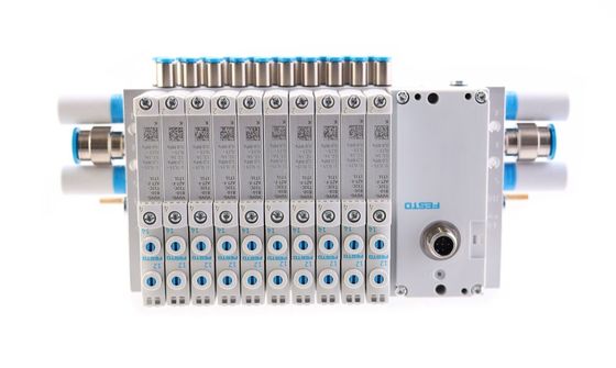 Festo Valve manifold VTUG z wtyczką wielopinową lub połączeniem busem polowym VTUG-14-VRPT-B1T-Q12B-UB-Q6SU-24K+TTSC