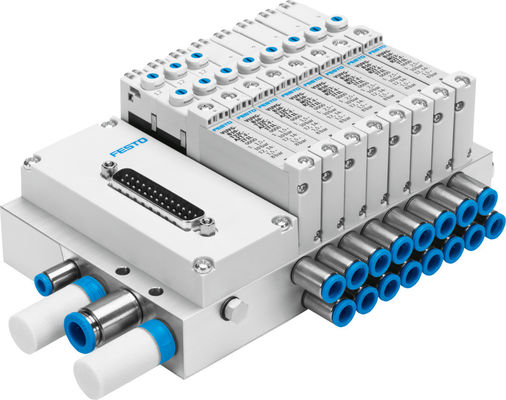 Festo VTUG-10-VRPT-B1T-Q10B-UB-QH6SU-16K+TTSC Zbiornik zaworu VTUG z wtyczką wielopinową lub połączeniem busem polowym