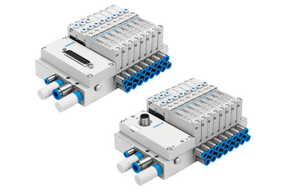 Festo VTUG-10-VRPT-B1T-Q10B-UB-QH6SU-16K+TTSC Zbiornik zaworu VTUG z wtyczką wielopinową lub połączeniem busem polowym