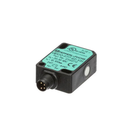 Pepperl Fuchs Ultrasonic Direct Detection Sensor UB100-F77-E2-V31 z opóźnieniem odpowiedzi ≤ 50 ms Masa 10 g