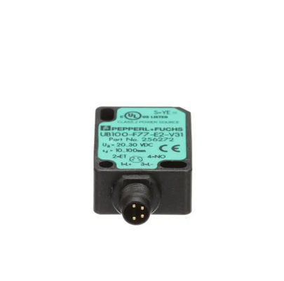 Pepperl Fuchs Ultrasonic Direct Detection Sensor UB100-F77-E2-V31 z opóźnieniem odpowiedzi ≤ 50 ms Masa 10 g