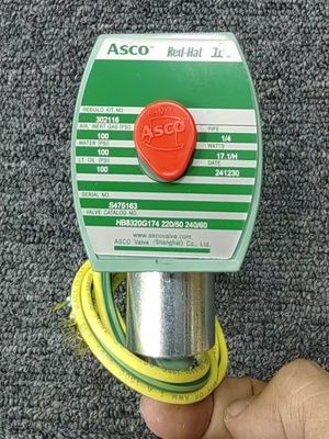 24 VDC Wskaźnik zasilania wejściowego ASCO 8262G262 Red-Hat II Bezpośrednio działające zawory magnetyczne Typ uruchamiania magnetycznego