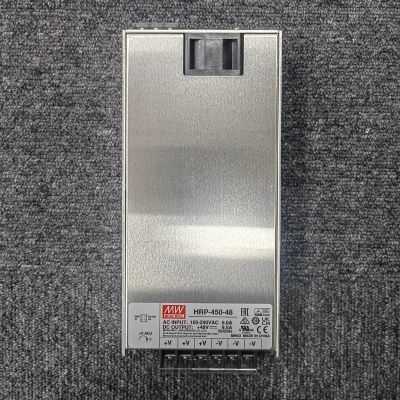 Średnia prądnica HRP-450-48 48Vdc 9.5A Zasilanie PFC 8 Wyjścia analogowe Kompaktne 100 mm x 100 mm x 100 mm Wielkość