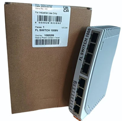 FL SWITCH 1008N 1085256 Przemysłowy przełącznik Ethernet z poziomem ochrony IP54 i stałą komórki 0,05 cm-1