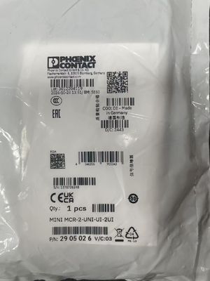 Phoenix MINI MCR-2-UNI-UI-2UI Powielacz sygnału z ciśnieniem pilotującym 1,5 ... 8 bar Typ portu produktu G1/8