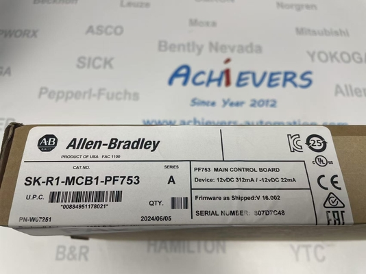 120/240 Volt AC Main Control Board Część zamienna Allen-Bradley SK-R1-MCB1-PF753 z sygnałem DC-OK