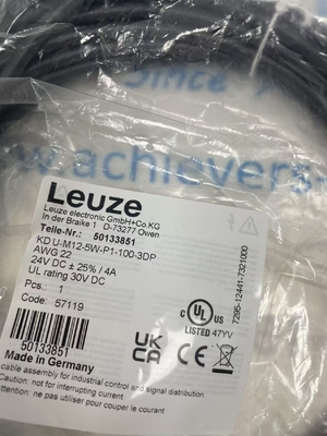 Leuze KD U-M12-5W-P1-100-3DP Kabel podłączony
