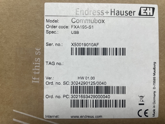 Endress+Hauser Commubox FXA195-S1 modem USB/HART