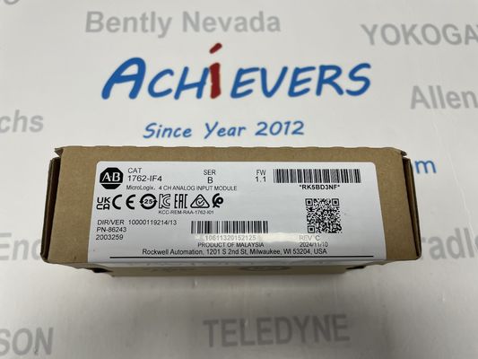 Allen-Bradley 1762-IF4 to kompaktowy moduł wejścia analogowego z czterema (4) kanałami różnicowymi.