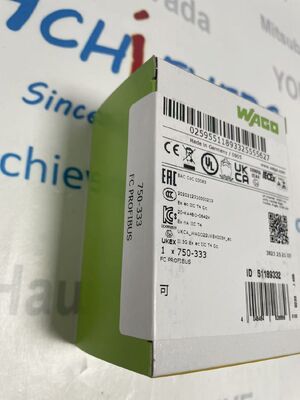 WAGO 750-333 2nd-Generation PROFIBUS DP Fieldbus Coupler for Industrial Automation