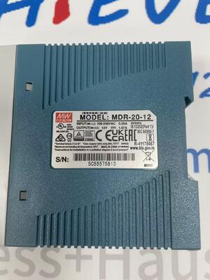 Średnie źródło zasilania MDR-20-12 Industrial DIN-Rail