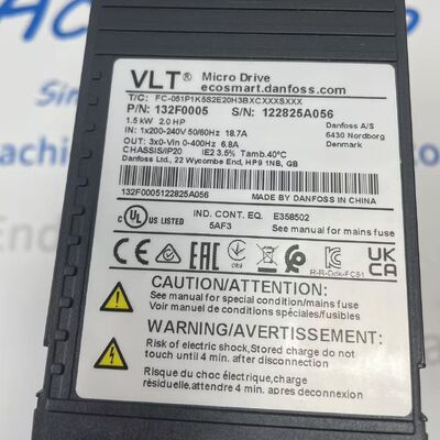 Danfoss 132F0005 Prędkość przemiennika