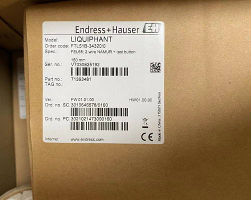 E+H FTL51B-3M7P5/0 Przełącznik poziomu widelca układu płynu
