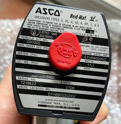 EFHB8003G002 NUMATICS Emerson ASCO Zawór magnetyczny o wysokim przepływie bezpośrednim działaniem 4-stronnym